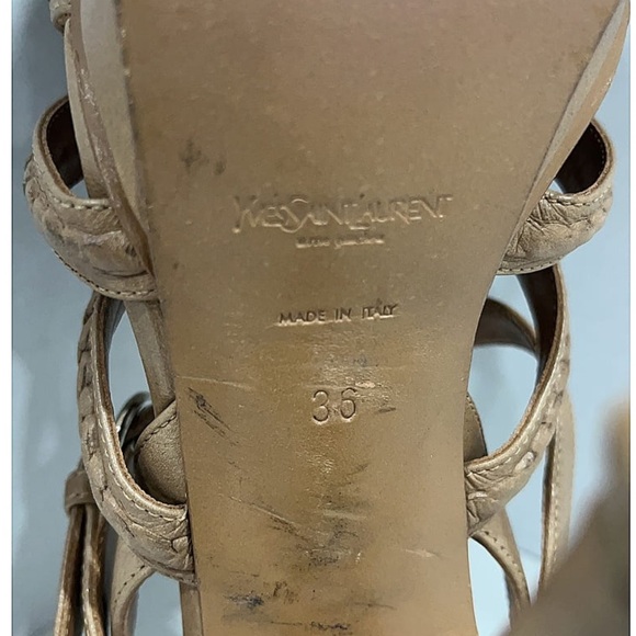 SAVE $1,051 - YSL YVES SAINT LAURENT AUTHENTIC STATEMENT PLATFORM HEEL - Picture 3 of 12